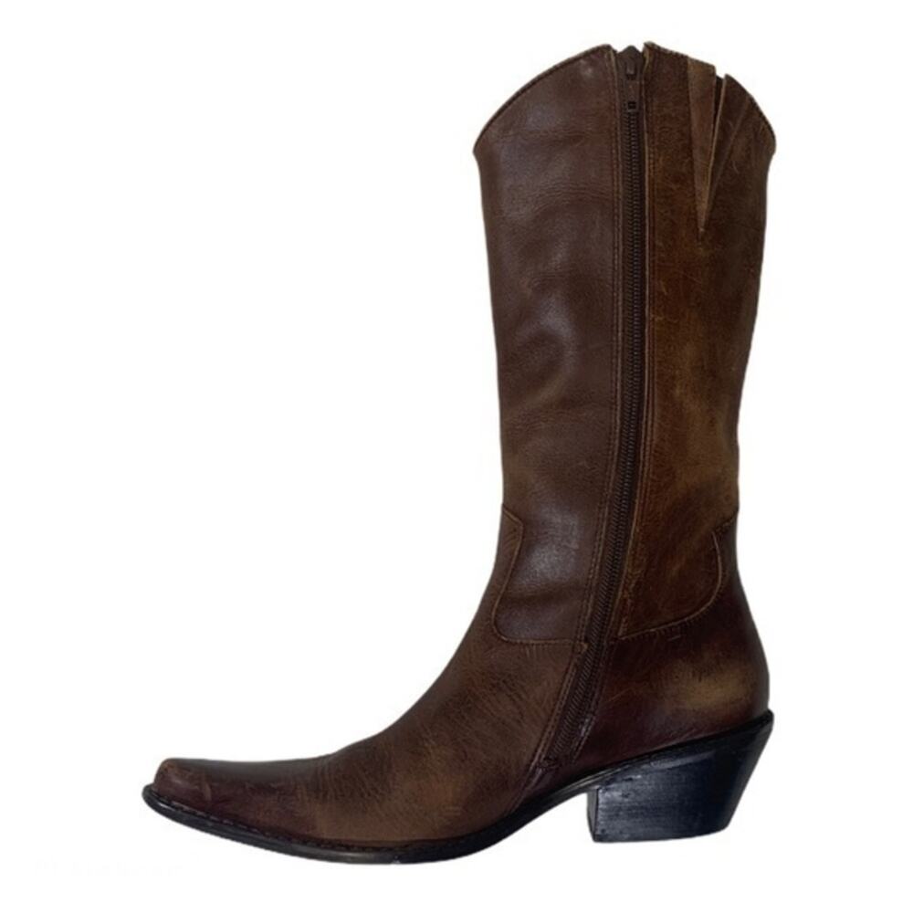Matisse Brown Leather Pointed-Toe Western Boot - Picture 2 of 8